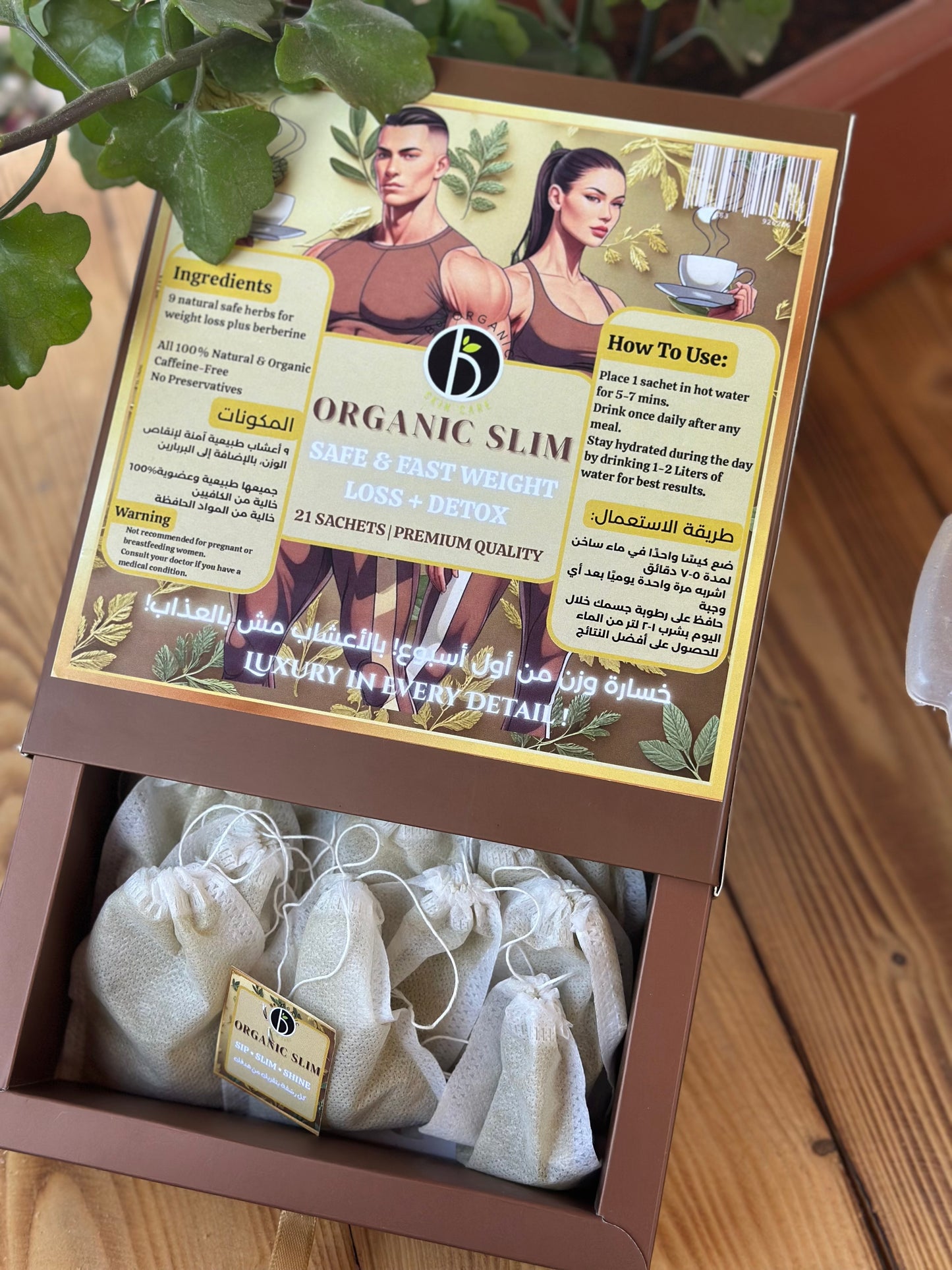 Organic Slim Detox & Slimming Tea Bags